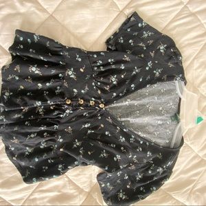 Floral Cropped Shirt